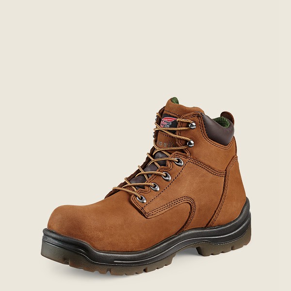 Mens Red Wing King Toe® - 6-inch Insulated Waterproof Toe - Safety Boots Brown - ULH581360